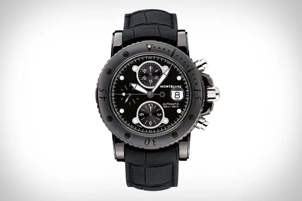 A sport chronograph watch.