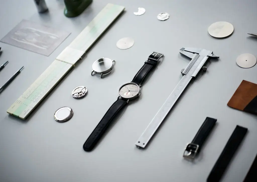 A modern and clean watchmaking atelier.